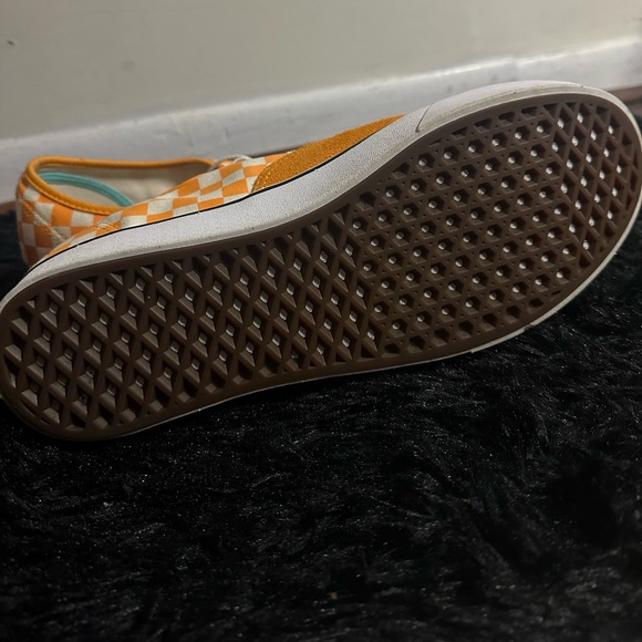 Vans Checkered Mustard Yellow With White Size 12 - Picture 4 of 5